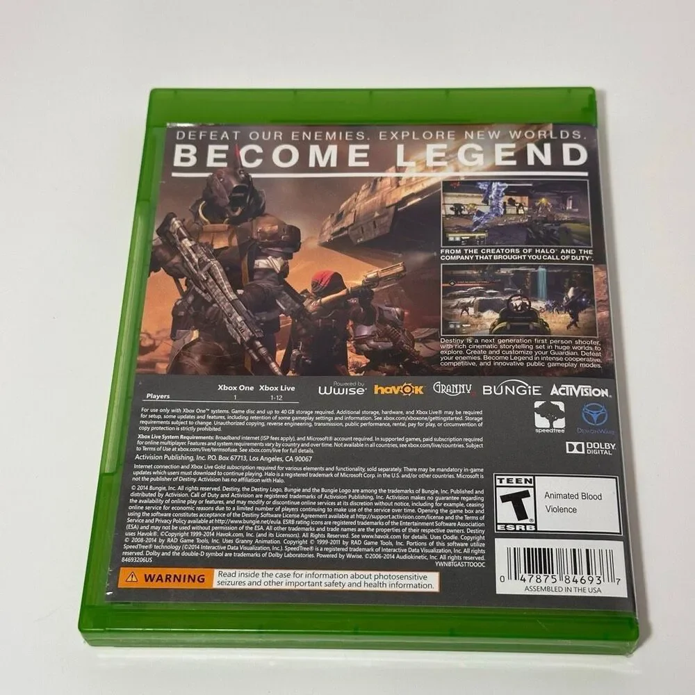 Xbox One Destiny Game from Activision Microsoft